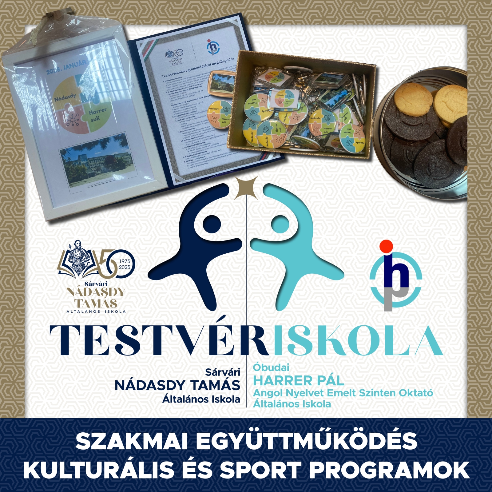 Testvériskolai együttműködés az  Óbudai Harrer Pál Angol Nyelvet Emelt Szinten Oktató Általános Iskolával