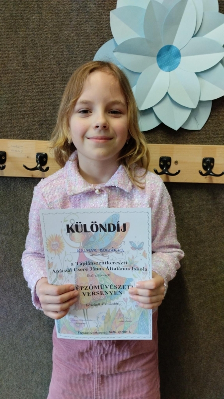 Táplánszentkereszten az Apáczai olvasás- és képzőművészeti versenyen szép eredményeket értek el alsó tagozatos tanulóink. 