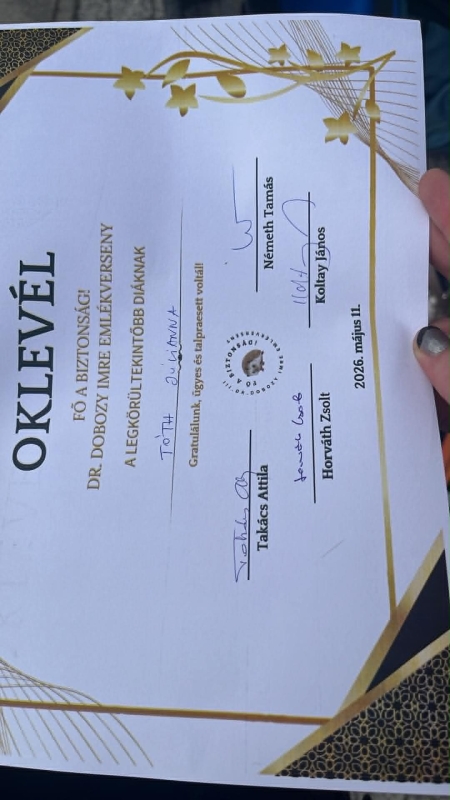 III. Dr. Dobozy Imre Emlékverseny 2026.