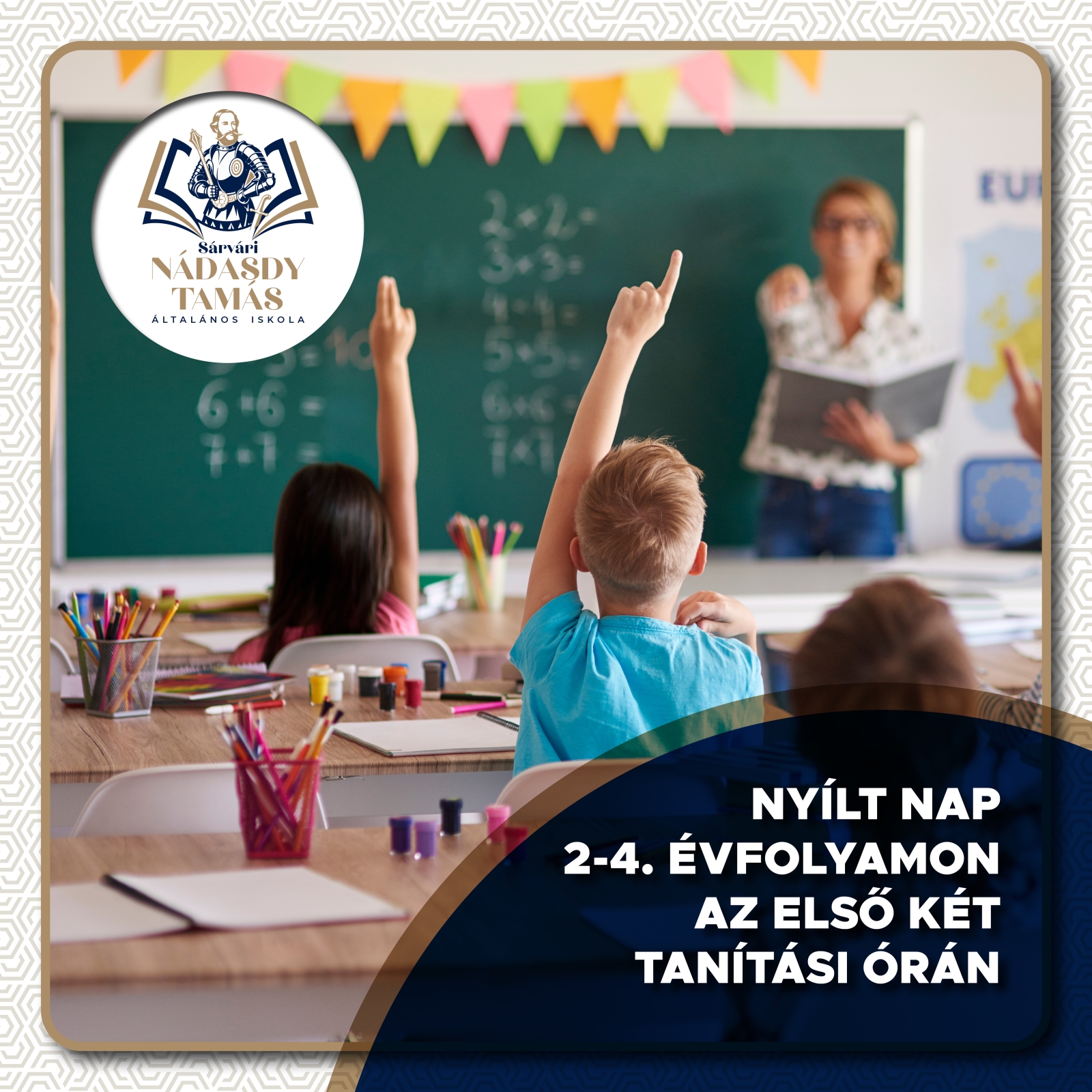 Nyílt nap 2-4.évfolyamon az első két tanítási órán 
