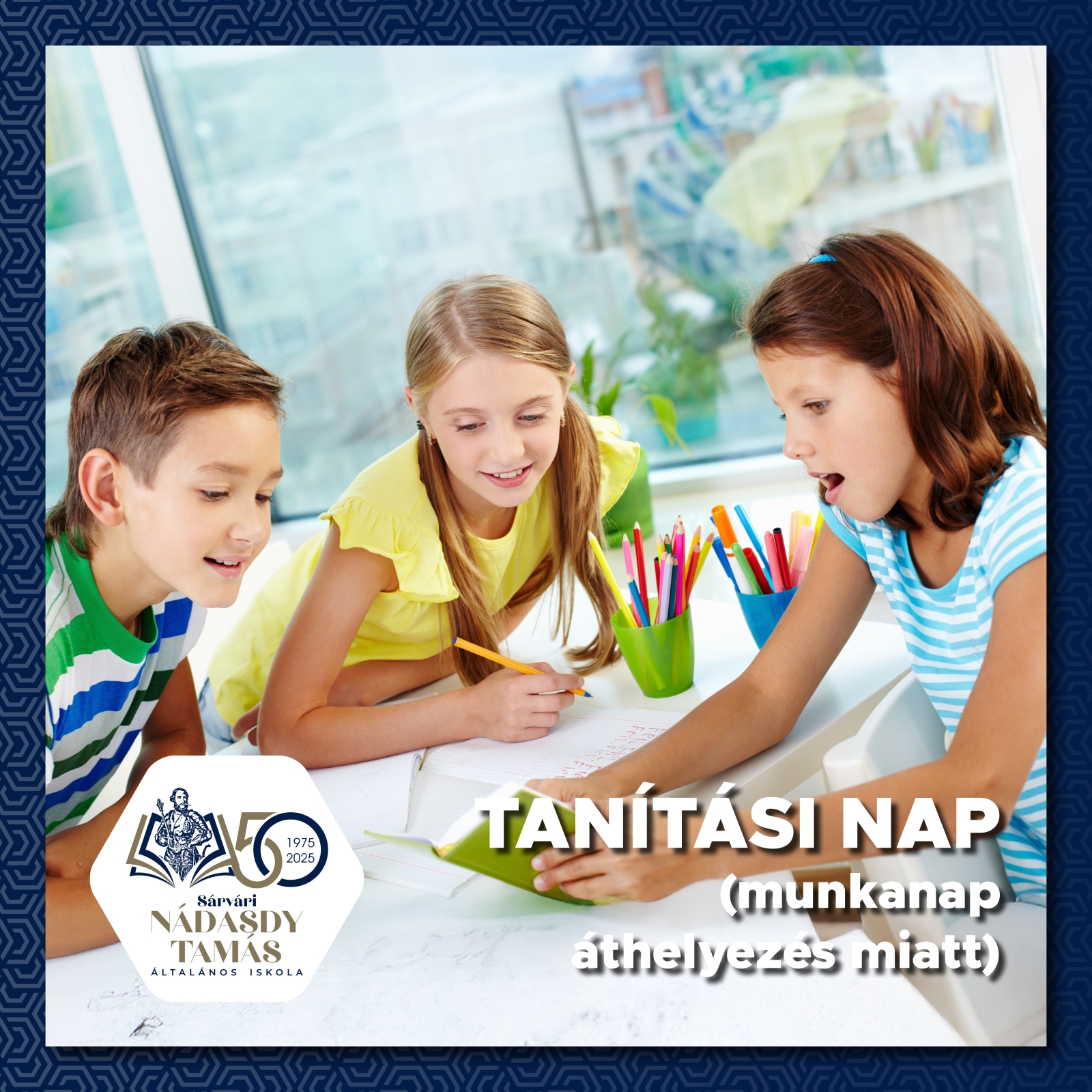 Tanítási nap (munkanap áthelyezés miatt)