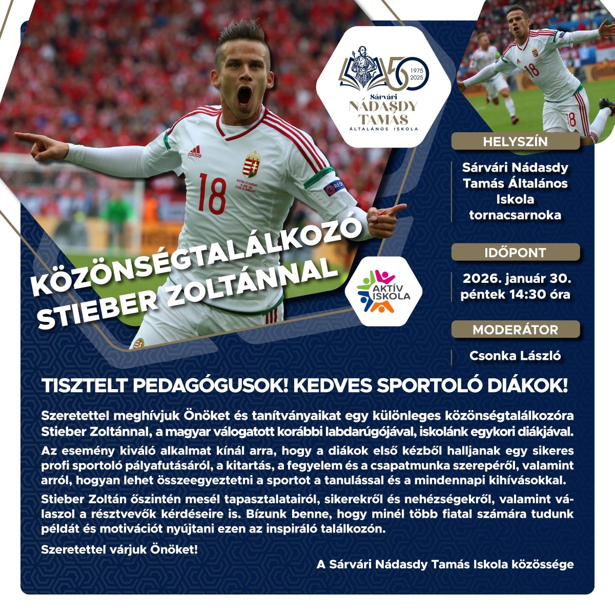 Közönségtalálkozó Stieber Zoltánnal