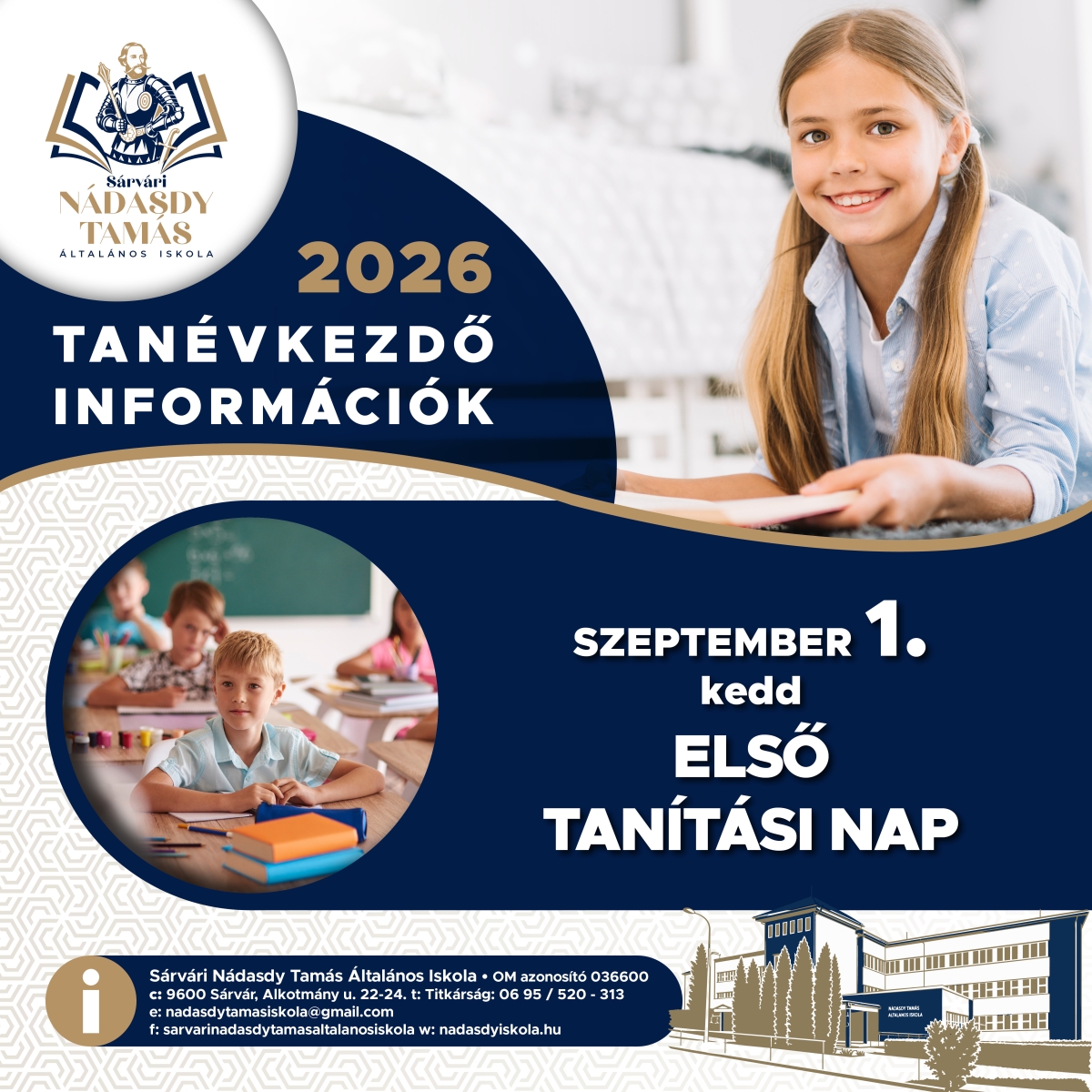 2026. szeptember 1. Első tanítási nap